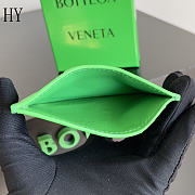 Bottega Veneta Cassette Credit Card Case Green 11x7x0.5cm - 3