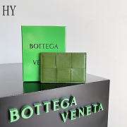 Bottega Veneta Cassette Credit Card Case Tea Leaf 11x7x0.5cm - 1