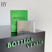 Bottega Veneta Cassette Credit Card Case Silver 11x7x0.5cm - 5