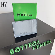 Bottega Veneta Cassette Credit Card Case Grey 11x7x0.5cm - 5