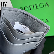 Bottega Veneta Cassette Credit Card Case Grey 11x7x0.5cm - 3