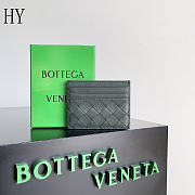 Bottega Veneta Card Holder Sage Green 10.5 x 8 x 0.5cm - 1