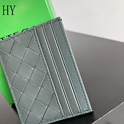 Bottega Veneta Card Holder Sage Green 10.5 x 8 x 0.5cm - 2