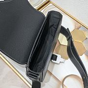 Dior Saddle Bag With Strap Black 23 x 18 x 6cm - 5