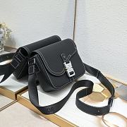 Dior Saddle Bag With Strap Black 23 x 18 x 6cm - 4