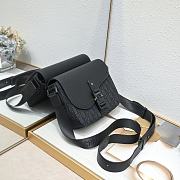 Dior Saddle Bag With Strap Black Oblique 23 x 18 x 6cm - 3