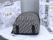 Dior Blue Dior Oblique Canvas Backpack Grey 30×40×15cm - 3