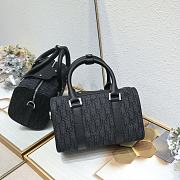 Dior Lingot 26 Bag Black Oblique Jacquard 26 x 16x 14.5cm - 2