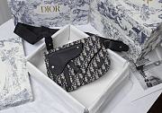 Dior Saddle Pouch Dior Oblique Jacquard 23.5x16x3cm																				 - 1