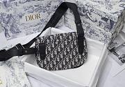 Dior Saddle Pouch Dior Oblique Jacquard 23.5x16x3cm																				 - 2