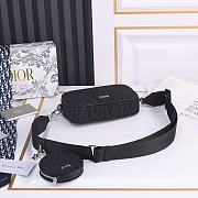 Dior Mini Safari With Money Pocket Black Bag 12×19×3.5cm - 3