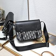 	 Dior Explorer Messenger Black Oblique Bag 23x19x8CM - 1