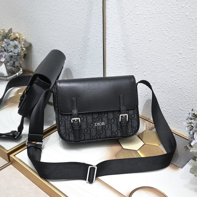 	 Dior Explorer Messenger Black Bag 23x19x8CM - 1