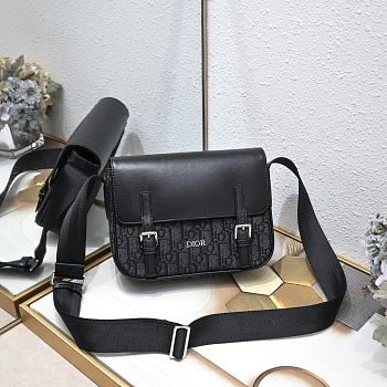 	 Dior Explorer Messenger Black Bag 23x19x8CM