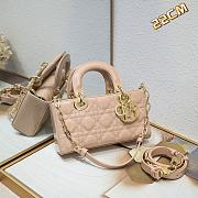 Dior Lady D-Joy Bag Patent Pink 22*6*12cm - 1