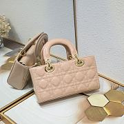 Dior Lady D-Joy Bag Patent Pink 22*6*12cm - 4