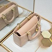 Dior Lady D-Joy Bag Patent Pink 22*6*12cm - 3