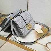 Dior Montaigne Grey Oblique Bag 24*17*8cm - 4