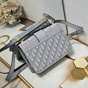 Dior Montaigne Grey Oblique Bag 24*17*8cm - 3