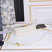 Dior Montaigne White Bag 21.5*12*6cm - 4