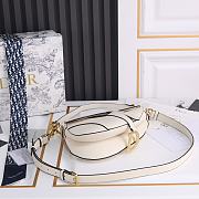 Dior Saddle Bag with Strap White 25.5*20*6.5cm - 3