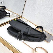 Dior Saddle Bag with Strap Black 25.5*20*6.5cm - 4