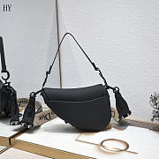 Dior Black Ultra Matte Saddle Satchel 25.5 x 20 x 6.5cm - 5