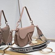 Dior Pink Ultra Matte Saddle Satchel 25.5 x 20 x 6.5cm - 4