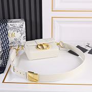 Dior Montaigne Box Bag White 17.5*11.5*5cm - 2