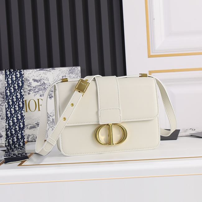 Dior Montaigne Box Bag White 24*17*8cm - 1