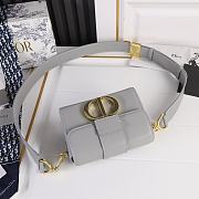 	 Dior Montaigne Box Bag Grey 17.5*11.5*5cm - 3