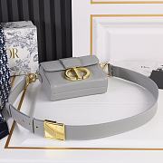 	 Dior Montaigne Box Bag Grey 17.5*11.5*5cm - 2