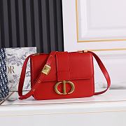 Dior Montaigne Box Bag Red 24*17*8cm - 1