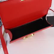 Dior Montaigne Box Bag Red 24*17*8cm - 5