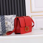 Dior Montaigne Box Bag Red 24*17*8cm - 4