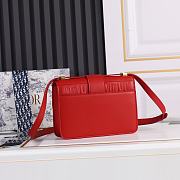 Dior Montaigne Box Bag Red 24*17*8cm - 3