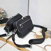 Dior Safari Messenger Bag Black 22x15x5cm - 2