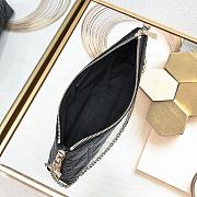 Lady Dior Pouch with Chain Black 27×12×5cm - 5