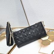 Lady Dior Pouch with Chain Black 27×12×5cm - 2