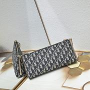 Lady Dior Pouch with Chain Oblique 27×12×5cm - 3