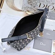 Dior Medium Diortravel Nomad Pouch Blue Dior Oblique 22 x 13 x 9.5 cm - 5