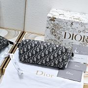 Dior Medium Diortravel Nomad Pouch Blue Dior Oblique 22 x 13 x 9.5 cm - 2