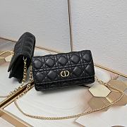 Dior Caro Pouch With Chain Black 20 x 11.5 x 3.5cm - 1