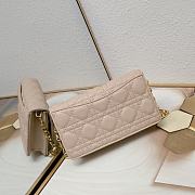 Dior Caro Pouch With Chain Pink 20 x 11.5 x 3.5cm - 4