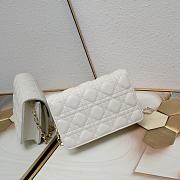 Dior Daily Chain Pouch White 20 x 11.5 x 3.5cm - 3