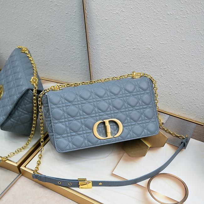 Dior Caro Blue Bag 28cm - 1