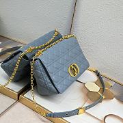 Dior Caro Blue Bag 28cm - 4