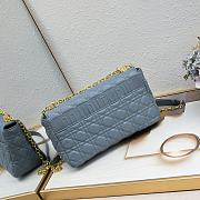 Dior Caro Blue Bag 28cm - 3