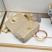 Dior Caro Beige Bag 21-13-8CM - 4