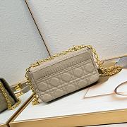 Dior Caro Beige Bag 21-13-8CM - 3